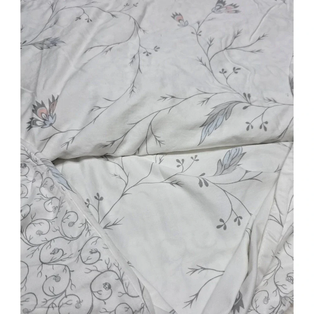 IKEA Alvine Vacker Duvet Cover 80x84 Reversible Floral Cottagecore Cotton